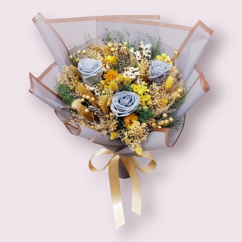 Preserved Blue Roses Bouquet