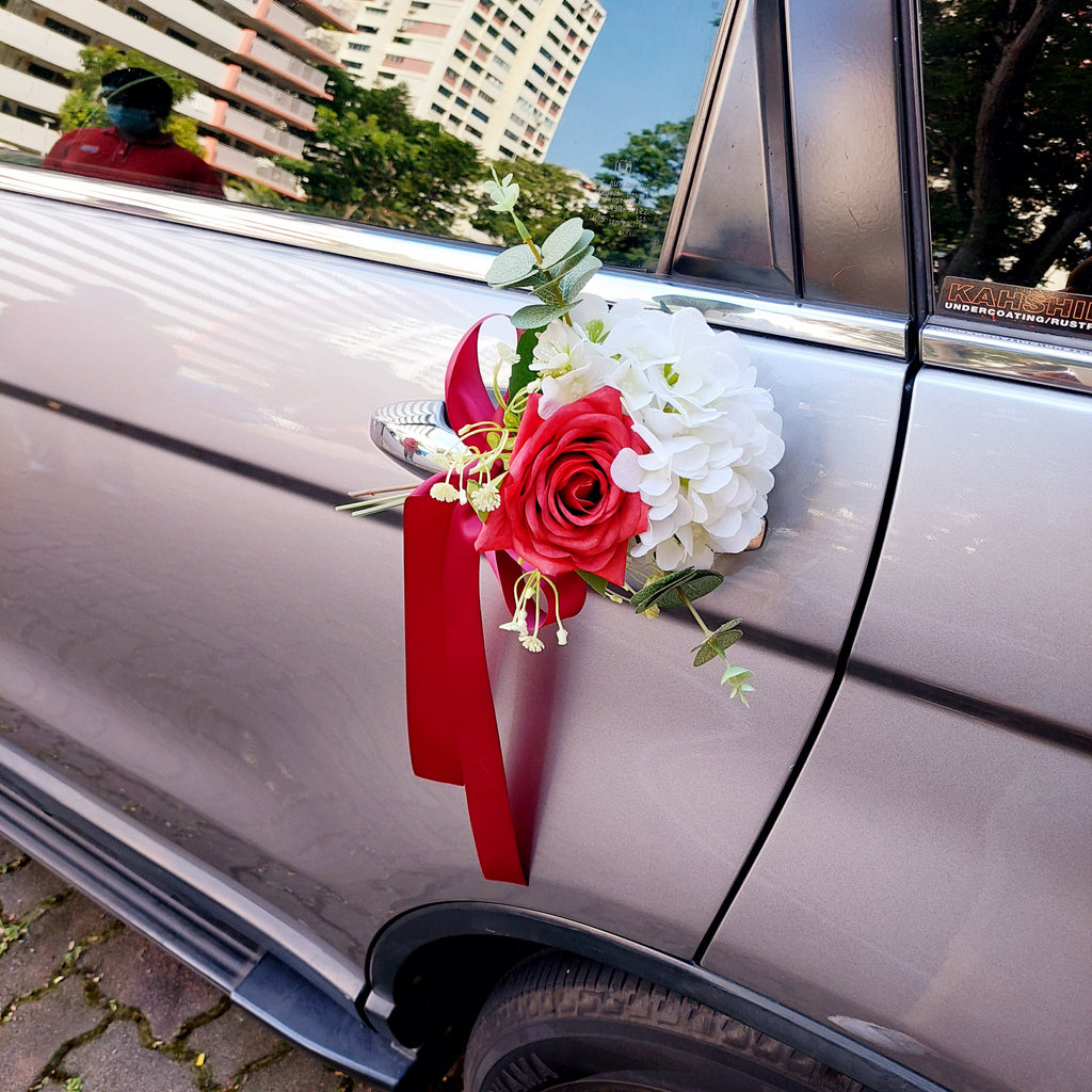 Car Decoration For Wedding  Simple Car Decoration With Flower